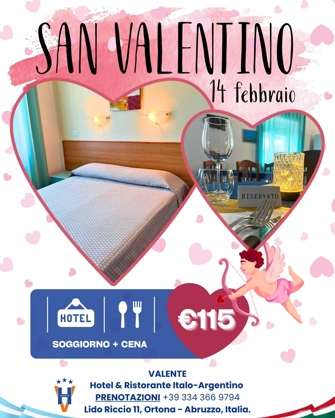 Offerta San Valentino 2026: €115 Coppia a Ortona